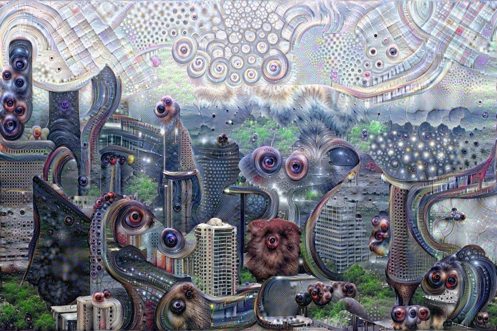 A psychedelic view of the Seattle skyline